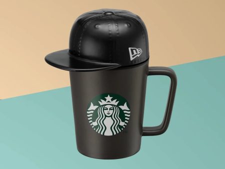 Starbucks Hong Kong - STARBUCKS X NEW ERA CERAMIC MUG WITH LID (GREY) 12OZ Online now