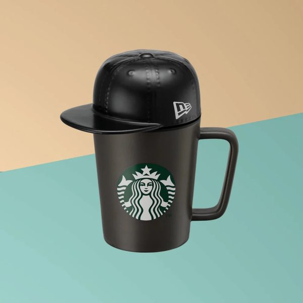 Starbucks Hong Kong - STARBUCKS X NEW ERA CERAMIC MUG WITH LID (GREY) 12OZ Online now