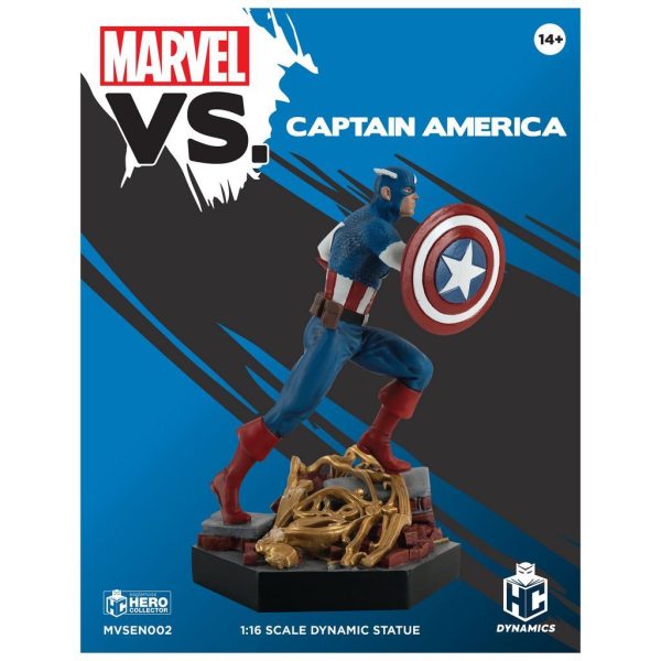 #2 MARVEL VS. CAPTAIN AMERICA 1:16 Scale Dynamic Statue Figure MVSEN002 (Eaglemoss) Online Hot Sale