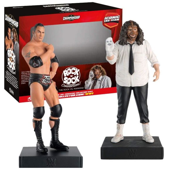 Rock  n  Sock The Rock & Mankind Figures WWEUK802 Iconic Tag Team (Eaglemoss   WWE Championship Collection) Fashion