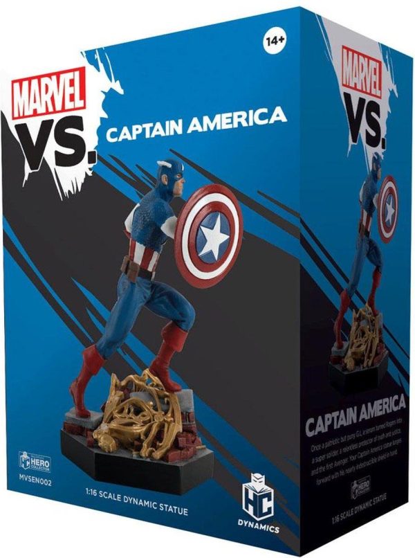 #2 MARVEL VS. CAPTAIN AMERICA 1:16 Scale Dynamic Statue Figure MVSEN002 (Eaglemoss) Online Hot Sale