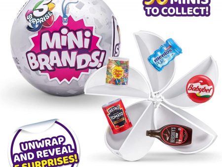 Mini Brands! 5 Surprise Ball Zuru Mystery Capsule - Over 90 Minis to Collect! Fashion