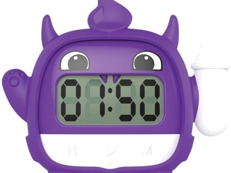 Baby Milk Timer (meiko the Milk Monster) Digital Glow-in-the-Dark PURPLE Hot on Sale