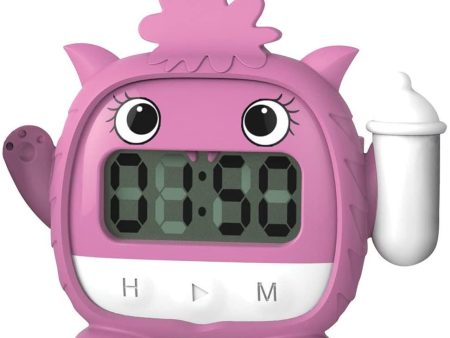 Baby Milk Timer (meiko the Milk Monster) Digital Glow-in-the-Dark PINK For Sale