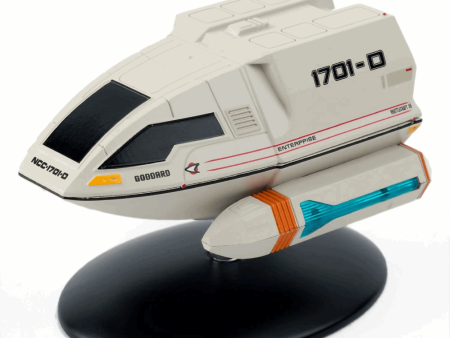 #02 Type-6 NCC-1701-D Shuttlecraft 15  Goddard  Model Die Cast Ship (Eaglemoss   Star Trek) Online Hot Sale